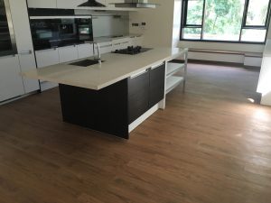 Laminated Open Kitchen Floor 