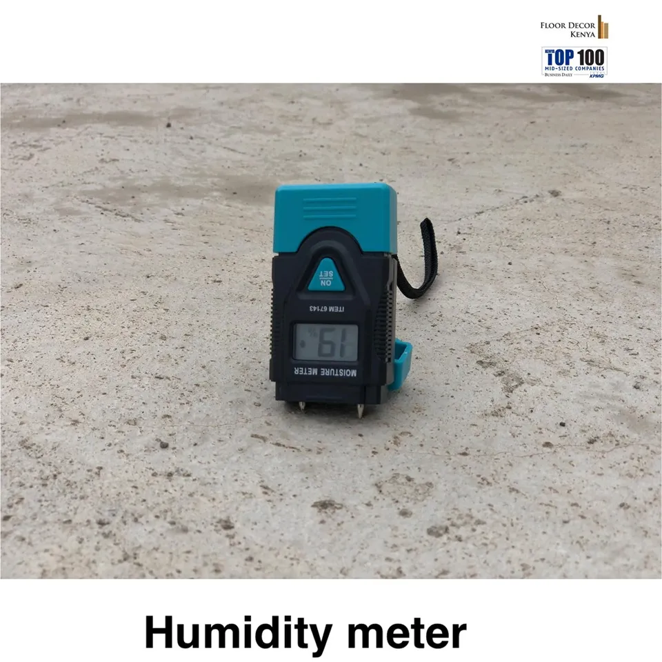 It’s important to check if your subfloor is completely dry or it has some humidity levels in it before installation of any floor covering material